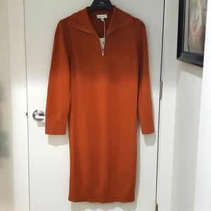 Free Assembly Half Zip Sweater Dress